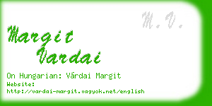 margit vardai business card
